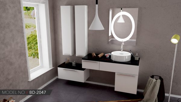 Çift Lavabolu Banyo Dolabı Modeli